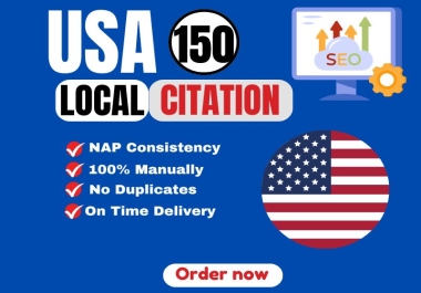 I will build 150 top USA local citations