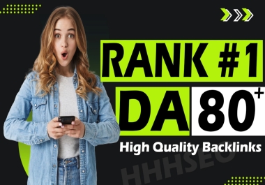 GUARANTEED NUM 1 - Off page seo with DA80+ link building for google first page ranking