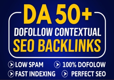 make ultimate high quality high da contextual dofollow seo backlinks