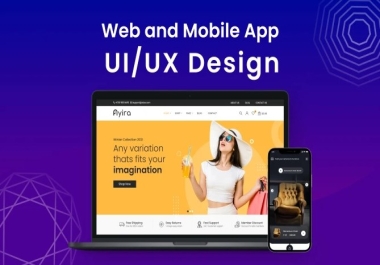 I will create mobile app UI UX,  web UI UX design in figma