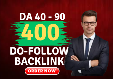 DA 40-90 manually 400 D0-Follow backlink - Become Google top 1