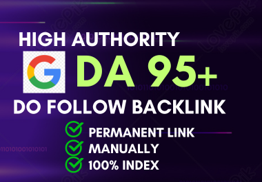 DA 95+ 20 do follow backlink - Most Powerful backlink