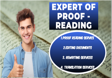 I am Expert in English Proofreading and Editing Services