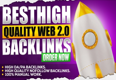 I will Provide 50 Web2.0 Contextual Nofollow Best SEO Backlinks
