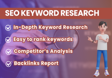 In-depth keyword research and competitor's analysis