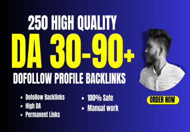 I will do high quality 250 dofollow profile backlinks