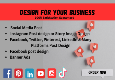 I will create a modern social media post or ads design for your business
