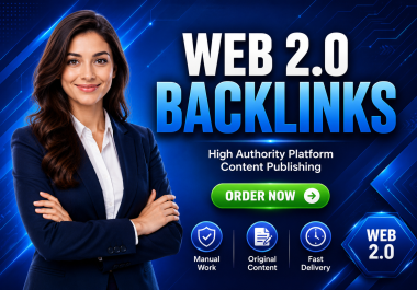 I will create 10 Web 2.0 backlinks from high authority platforms like WordPress,  Blogger,  and Medium