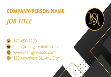 100 Customizable Royal and Formal Black and Golden Business Card