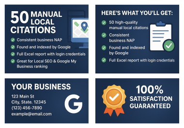 I Will Manually Create 50 High-Quality Local Citations for Any Country