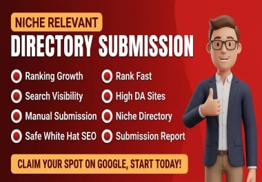 Get Real Google Visibility with 350 Manual High DA Directory Submissions