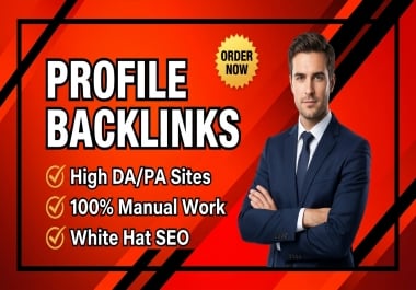 I will do 60 SEO contextual dofollow profile backlinks with high quality link building
