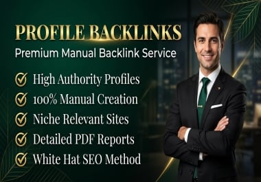 I Will Build 3-Tier 30 Trusted Profile Backlinks for Long-Term SEO