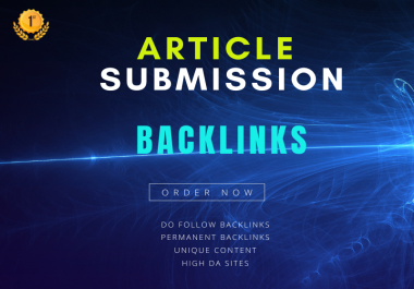 100 Do follow High quality Article Submission Backlinks for link building