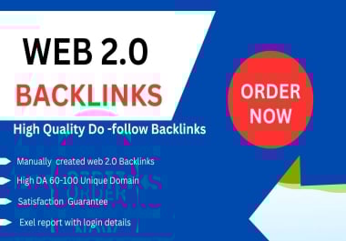 I will web 2.0 backlinks high quality Do-Follow