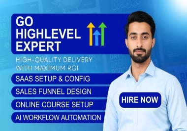 I will be ghl expert, ghl saas, ghl sales funnel, ghl online course