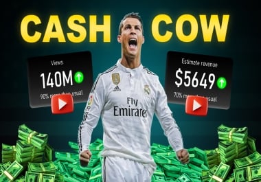 I will create viral YouTube cash cow and top 10 faceless video editing for youtube automation