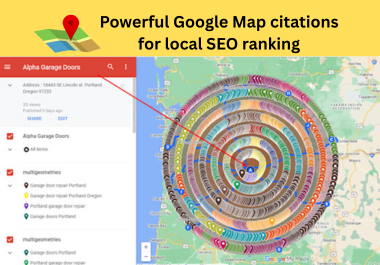 I will create 10000 powerful Google Map citations for local SEO ranking