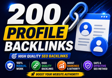 DA 60+ HIGH QUALITY PROFILE BACKLINKS TOP SITES BACKLINKS