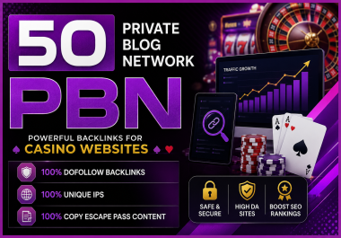 i Will Do 50 high metrics Powerful Homepage PBN backlinks contextual links for