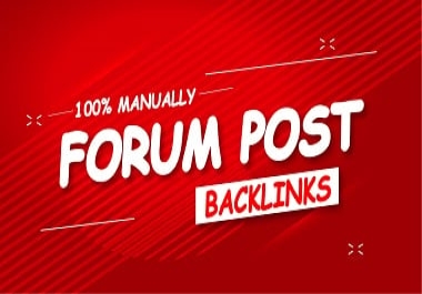 50 FORUM POSTS SEO Backlink Rank For Your Website On Google