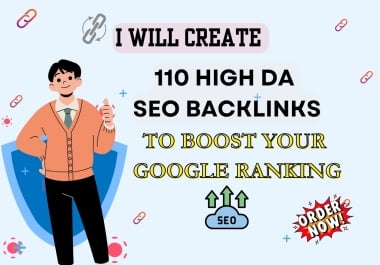 I will provide premium SEO backlinks with high DA link building manually.