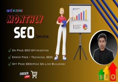 I will Do Monthly SEO Service in Google Ranking and Traffic