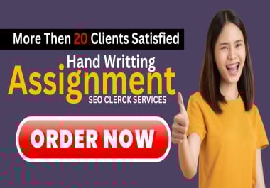 I will Do Hand Writting assignment in Urdu& English