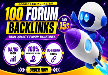 I Will Build 100 Forum Backlinks to Strengthen Your Website SEO