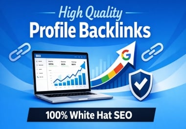 I will do100 high quality manual profile backlinks with full report