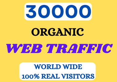 Drive high-quality,  genuine organic web traffic from around the globe to your website.