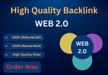 My service will create 70+ Powerful Web 2.0 Backlinks for Higher Google Ranking.