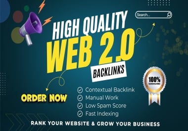500 SEO Optimized Web 2.0 Backlinks for Traffic Increase