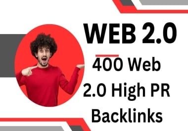 create 400 Web 2.0 High PR Backlinks for your website ranking