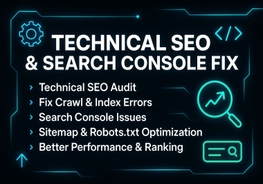 I will do complete Website Technical SEO and Fix All Errors on Search Console
