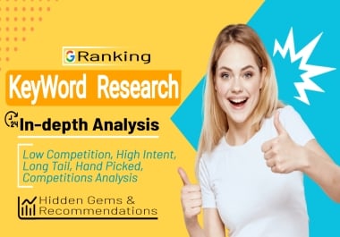 50 SEO Keyword Research And Competitor Analysis for Google Ranking