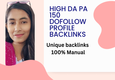 I will create 100 Profile backlinks for your website of high DA/PA domain