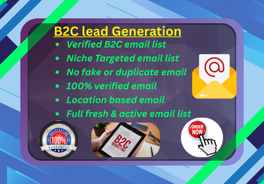 I will provide niche targeted b2c email list for email marketing