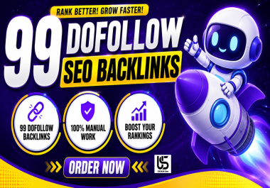 i will do 99 dofollow seo backlinks on Da 30+