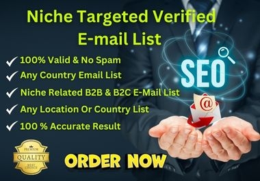 I will send emails list and email marketing services