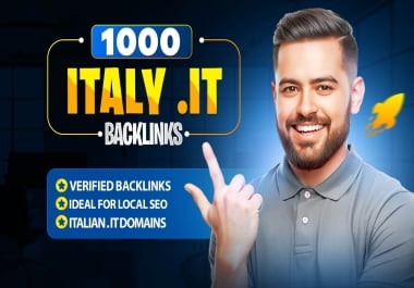1000+ Italy. IT SEO Backlinks for Local Rankings