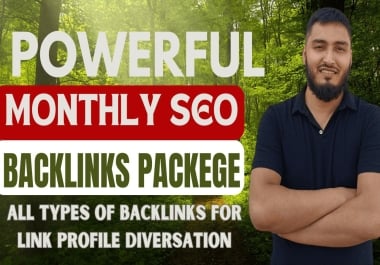 I will do complete website monthly off page service by authority dofollow SEO backlinks