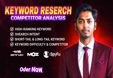 I will do SEO strategic keyword research or competitor analysis Over 550 Targeted Keywords