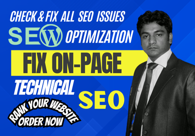 I will do On Page SEO Optimization check and Fix Your Website SEO Issues