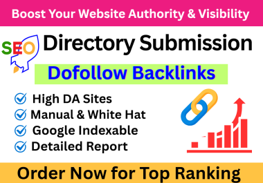 100 Manual Directory Submission - High DA SEO Backlinks