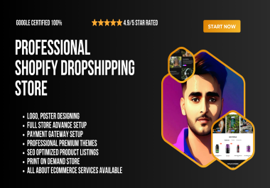 I will create,  redesign,  optimize shopify dropshipping store design