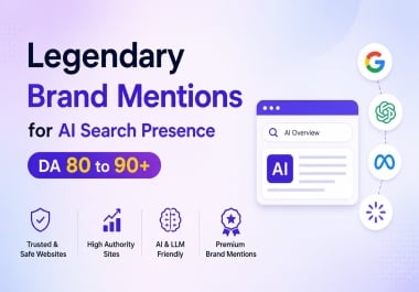 15 High Authority LLMs Optimized SEO Brand Mentions with Backlinks For Google,  ChatGPT,  Gemini AI