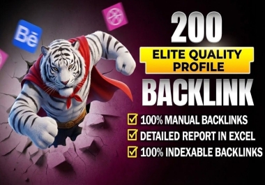 I will do 201 high quality profile backlinks