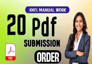 I will do make 20 PDF submission backlinks top sharing site