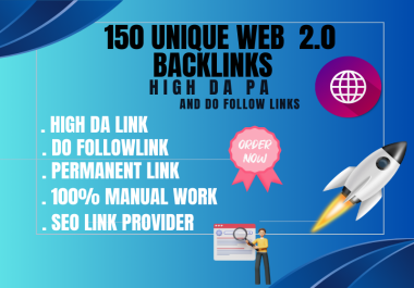 Skyrocket Your Site&rsquo s Ranking with 150 Premium Web 2.0 Backlinks